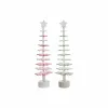 Новогодняя ёлка DKD Home Decor Деревянный MDF (2 pcs) (14 x 14 x 51 cm)