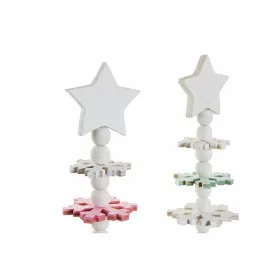 Новогодняя ёлка DKD Home Decor Деревянный MDF (2 pcs) (14 x 14 x 51 cm)