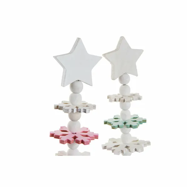 Naujametinė eglutė DKD Home Decor Medžio MDF (2 pcs) (11 x 11 x 41 cm)