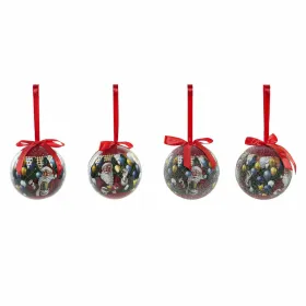 Ёлочные шарики DKD Home Decor Дед Мороз PVC (7 pcs) (7.5 x 7.5 x 12 cm)