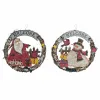 Kalėdų papuošalai DKD Home Decor Medžio Virvė Senis Šaltis (2 pcs) (31 x 4 x 30 cm)