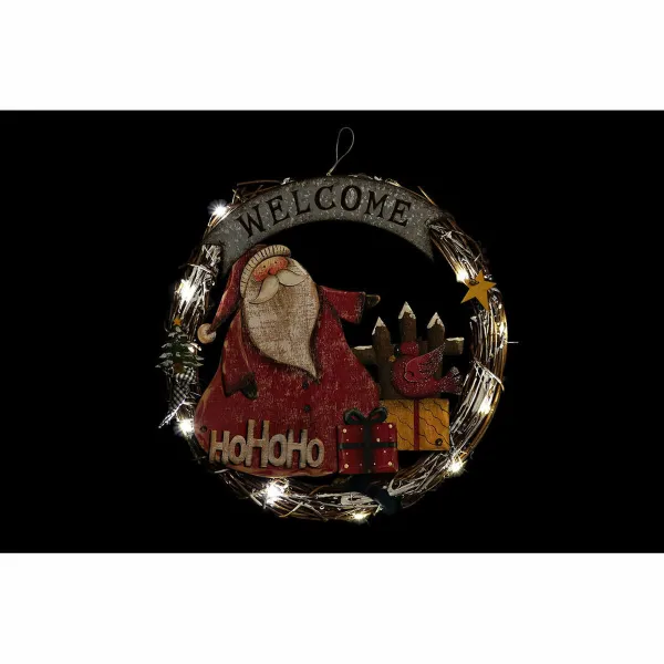 Kalėdų papuošalai DKD Home Decor Medžio Virvė Senis Šaltis (2 pcs) (31 x 4 x 30 cm)