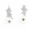 Новогоднее украшение DKD Home Decor Смола Стеклянный Ангел (4 pcs) (5 x 5 x 10.5 cm)
