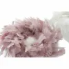 Рождественский венок DKD Home Decor Поролон Перо (40 x 40 x 6 cm) (2 pcs)