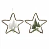 Kalėdų papuošalai DKD Home Decor Rotangas (2 pcs) (43 x 10 x 43 cm)