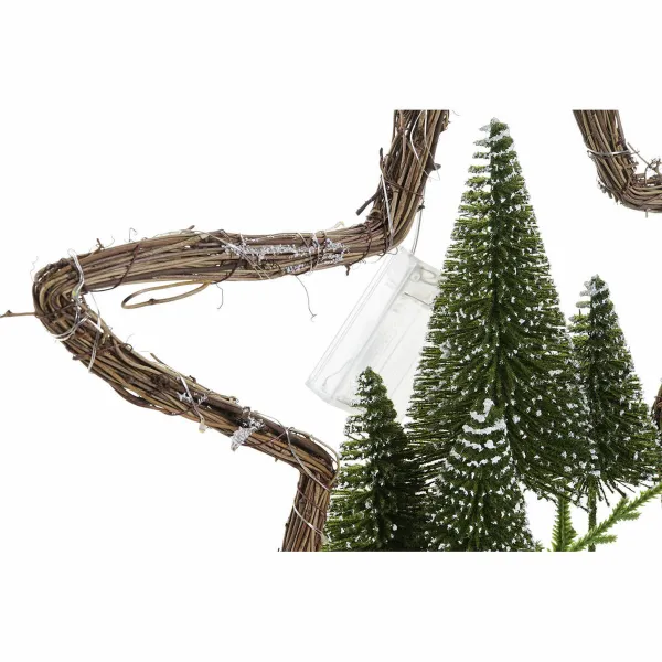 Kalėdų papuošalai DKD Home Decor Rotangas (2 pcs) (43 x 10 x 43 cm)