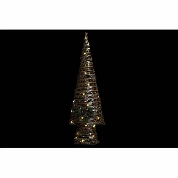 Naujametinė eglutė DKD Home Decor Spalvotas Varinis Natūralus Plastmasinis 32 x 18 x 100 cm (3 vnt.)