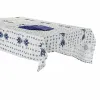 Pöytäliina ja lautasliinat DKD Home Decor Sininen Valkoinen 150 x 150 x 0,5 cm (2 osaa)