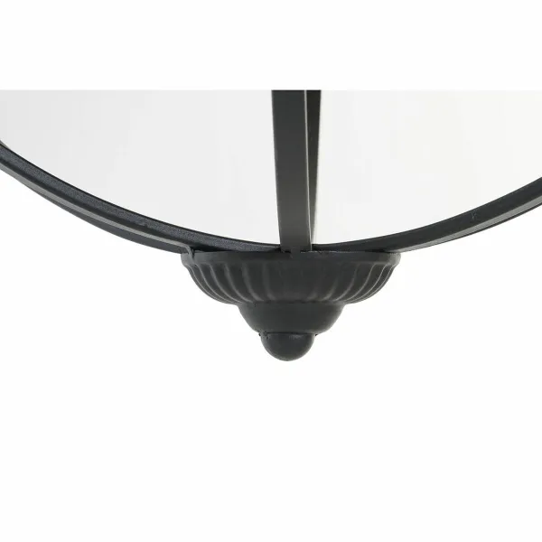 Svečturis DKD Home Decor Melns Metāls Stikls 60 x 60 x 73 cm