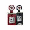 Настольные часы DKD Home Decor Sarkans Tumši Zils Benzīns Vintage gasolinera (2 gb.)