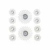 Wall Clock DKD Home Decor Champagne Silver polypropylene Mirror 50 x 4 x 50 cm 5 Pieces (2 Units)