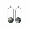 Настенное часы DKD Home Decor Стеклянный Серый Железо (20 x 4.5 x 60 cm) (2 pcs)