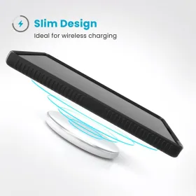 Speck Presidio2 Grip - Samsung Galaxy S25 Ultra Case (Black/Slate Grey/White)