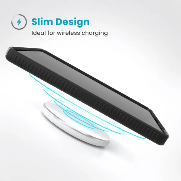 Speck Presidio2 Grip - Samsung Galaxy S25 Ultra Case (Black/Slate Grey/White)