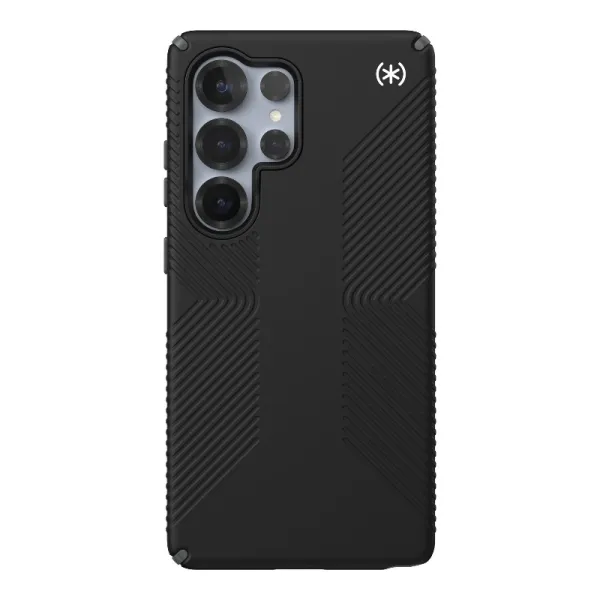 Speck Presidio2 Grip - Samsung Galaxy S25 Ultra Case (Black/Slate Grey/White)