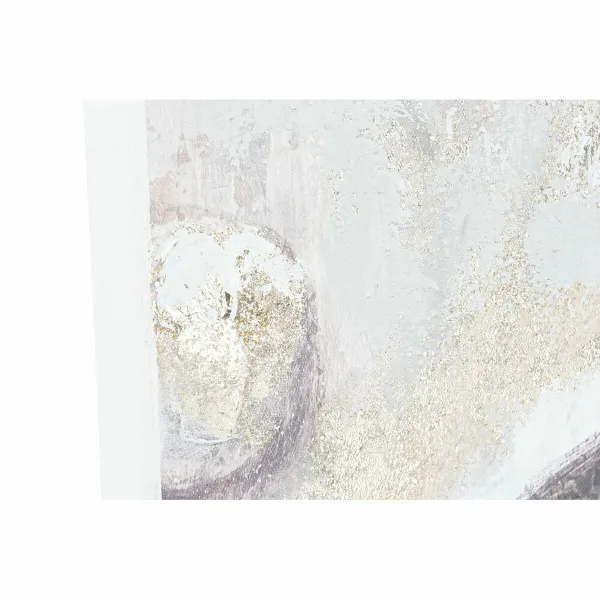 Полотно DKD Home Decor Бежевый Позолоченный Будда Восточный 120 x 3,7 x 120 cm