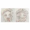Canvas DKD Home Decor Pinewood Canvas 90 x 3,7 x 90 cm