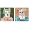 Canvas DKD Home Decor Ciedra Canvas 90 x 3,7 x 90 cm