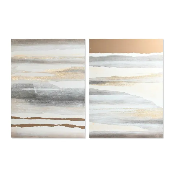 Drobė DKD Home Decor Pušis Drobė 90 x 3,7 x 120 cm