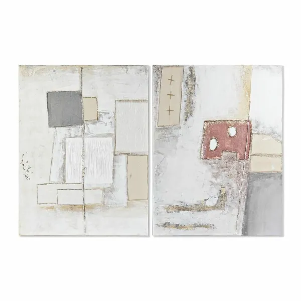 Canvas DKD Home Decor Pinewood Canvas 90 x 3,7 x 120 cm