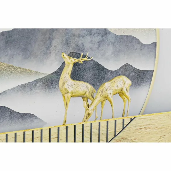 Set of 3 pictures DKD Home Decor Aluminium MDF Wood 200 x 3 x 70 cm (3 Pieces)