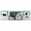 3 attēlu komplekts DKD Home Decor Alumīnijs Koks MDF 240 x 3 x 80 cm (3 Daudzums)
