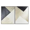Drobė DKD Home Decor Šiuolaikiškas Geometrinis (93 x 3,5 x 123 cm) (2 vnt.)