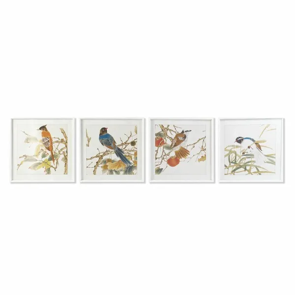 Glezna DKD Home Decor Stikls Koks MDF 60 x 2,5 x 60 cm