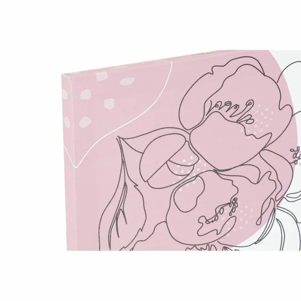 Canvas DKD Home Decor Pinewood Canvas 30 x 1,8 x 40 cm