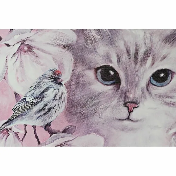 Canvas DKD Home Decor Pinewood Canvas 50 x 1,8 x 70 cm