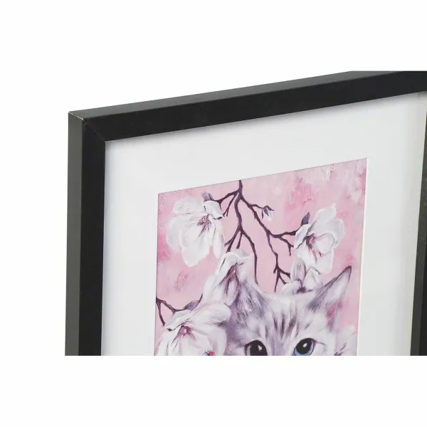 Paveikslas DKD Home Decor Kačių (35 x 2,5 x 45 cm) (35 x 2 x 45 cm) (4 vnt.)