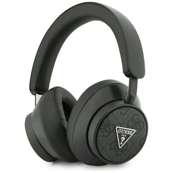 Guess 4G Triangle Logo - Bezdrátová sluchátka pøes uši Bluetooth V5.4 ENC (Èerná)