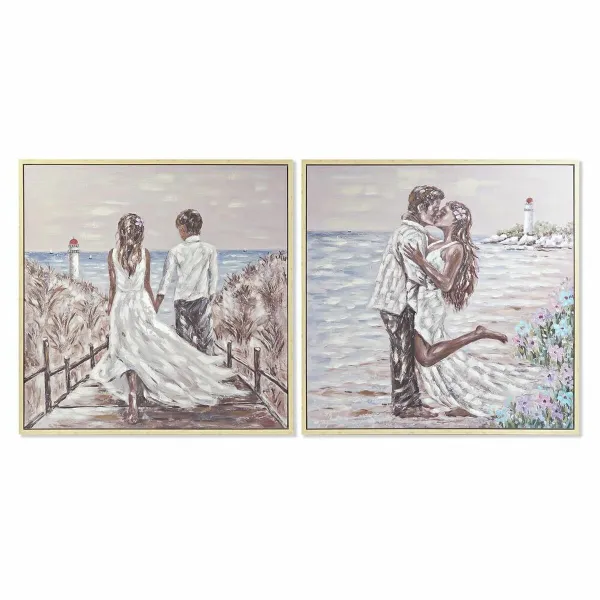Canvas DKD Home Decor polistirols Canvas 100 x 4 x 100 cm