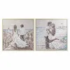 Canvas DKD Home Decor polystyrene Canvas 100 x 4 x 100 cm