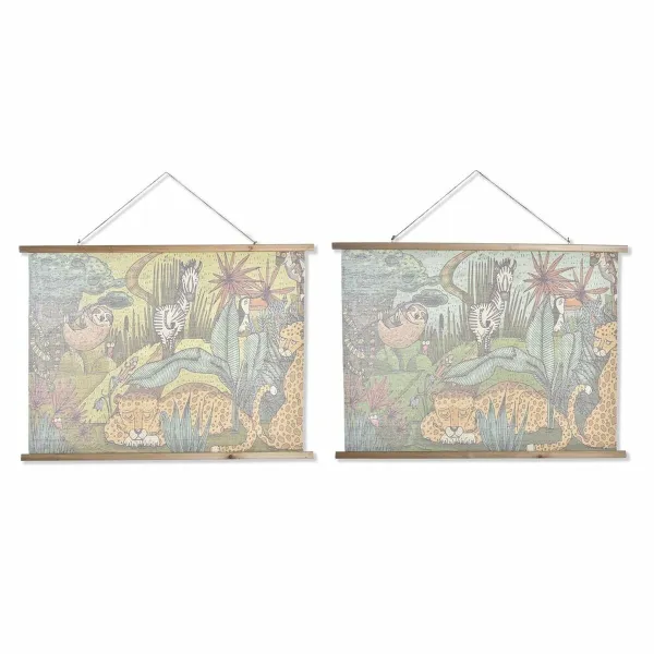 Drobė DKD Home Decor Virvė Eglė 100 x 2 x 75 cm