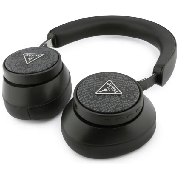 Guess 4G Triangle Logo - Bezdrátová sluchátka pøes uši Bluetooth V5.4 ENC (Èerná)