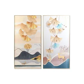 Paveikslas DKD Home Decor Aliuminis Medžio MDF 80 x 3 x 160 cm