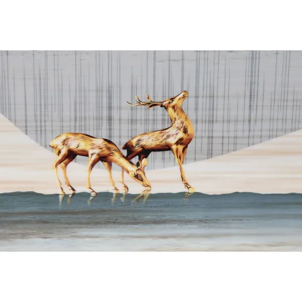 Paveikslas DKD Home Decor Aliuminis Medžio MDF 80 x 3 x 160 cm