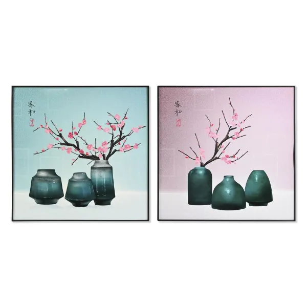 Glezna DKD Home Decor Alumīnijs Koks MDF 80 x 3 x 80 cm