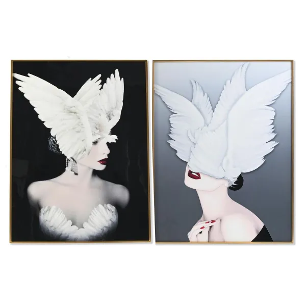 Painting DKD Home Decor Aluminium MDF Wood 60 x 3 x 80 cm