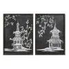 Glezna DKD Home Decor Bambuss Stikls 50 x 2,8 x 70 cm