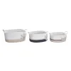 Grozs DKD Home Decor Balts Pelēks Krēmkrāsa 60 x 31 x 25 cm 3 Daudzums