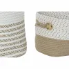 Grozs DKD Home Decor Balts Brūns Džuts Džuta 45 x 45 x 54 cm