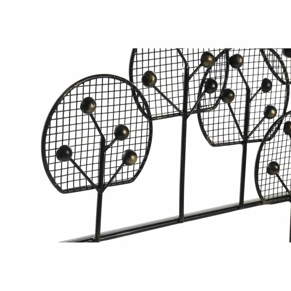 Sienų dekoracija DKD Home Decor Juoda Auksinis Loft 105 x 6 x 56 cm