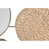 Seinäkoriste DKD Home Decor Peili Luonnollinen Metalli Ruskea Kupari Kuitu (72 x 3,5 x 74 cm)