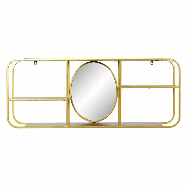 Настенное зеркало DKD Home Decor Коричневый Позолоченный 100 x 18 x 40 cm