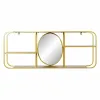 Настенное зеркало DKD Home Decor Коричневый Позолоченный 100 x 18 x 40 cm