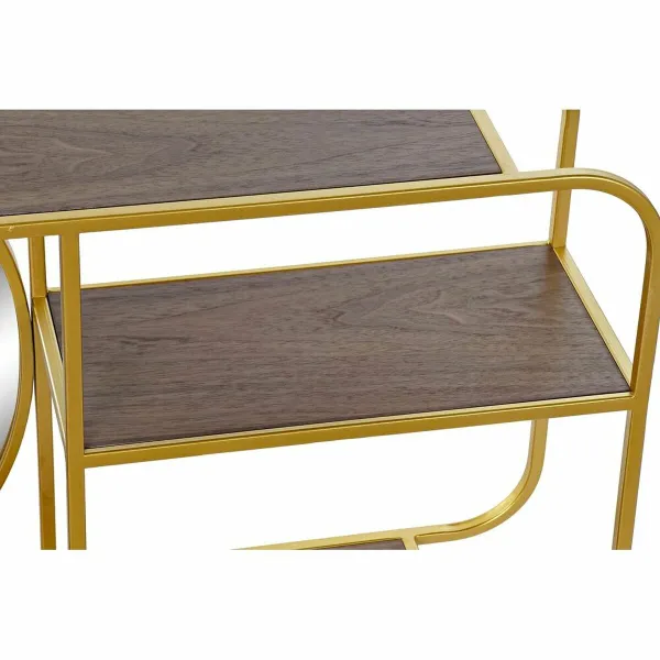 Sieninis veidrodis DKD Home Decor Ruda Auksinis 100 x 18 x 40 cm