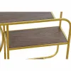 Sieninis veidrodis DKD Home Decor Ruda Auksinis 100 x 18 x 40 cm