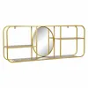 Настенное зеркало DKD Home Decor Коричневый Позолоченный 100 x 18 x 40 cm